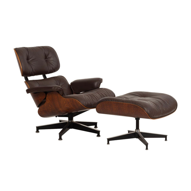 Charles Eames for Herman Miller Rich Grained Rosewood 670 and 671 Lounge chair and Ottoman 1960