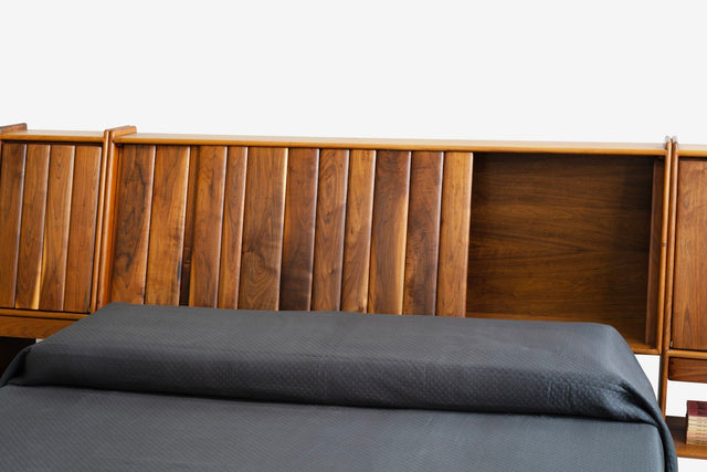 Arthur Carpenter Espenet King-Sized Oiled Walnut Headboard 1972