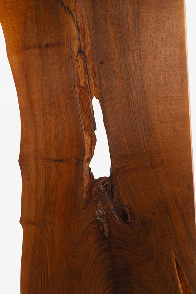George Nakashima English Walnut Free-Edge Room Divider on Granite Base, 1955