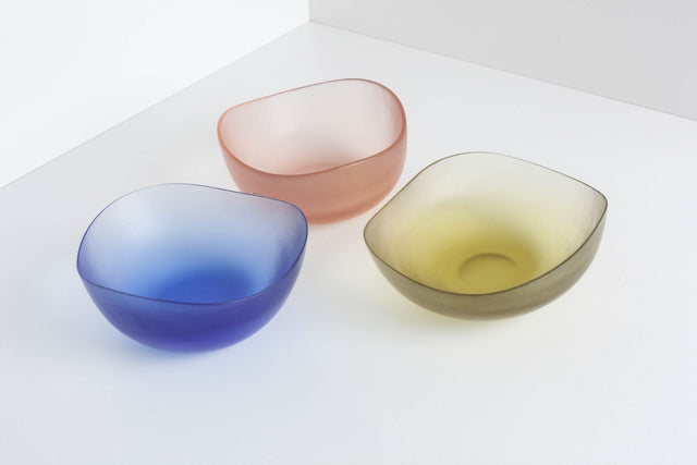 Tobia Scarpa Battuto Bowl, Set of Three, Venini, Italy