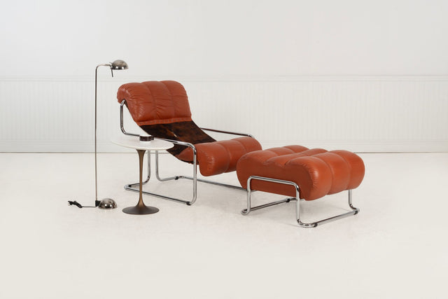 Guido Faleschini for Mariani “Tucroma” Lounge Chair & Ottoman, Italy c. 1960
