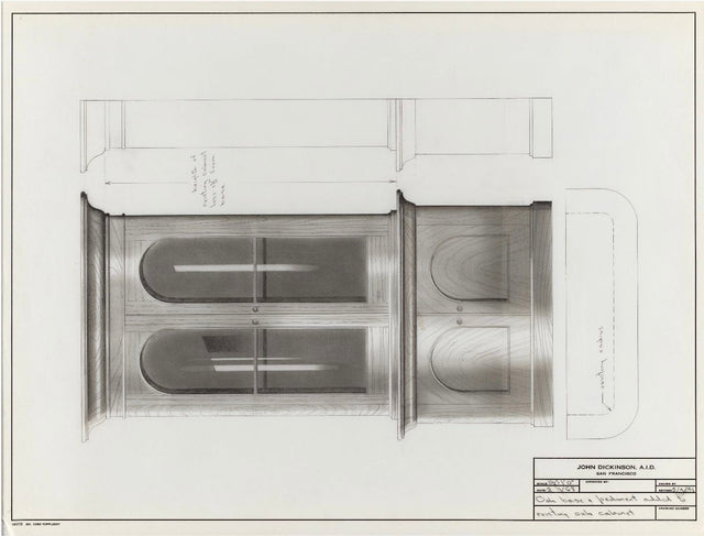 John Dickinson Monumental Cabinet for the Historic Firehouse, San Francisco