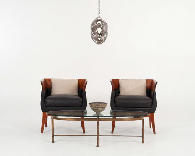 Pair of Orlando Diaz-Azcuy Chalice Chairs, c. 1985