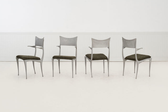 Dan Johnson-Style Aluminum & Glass Breakfast Set by Kessler Industries – Indoor/Outdoor, c. 2000