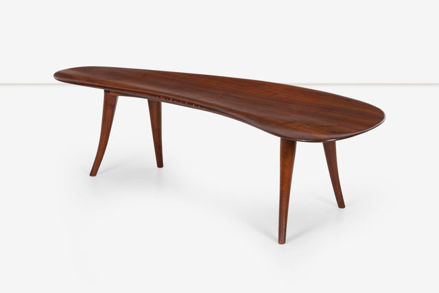 Wharton Esherick Sculpted Walnut Coffee Table