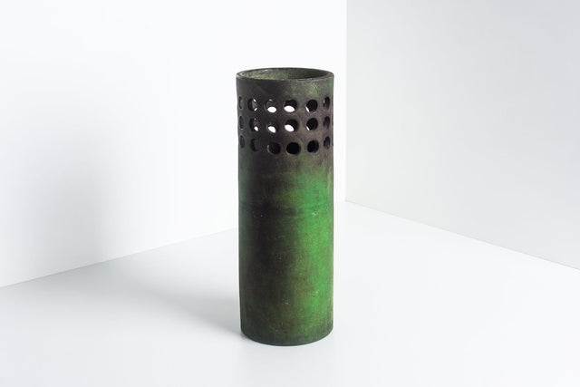 Large Bitossi ‘Etruscan’ Decor Floor Vase / Umbrella Stand by Aldo Londi 1950