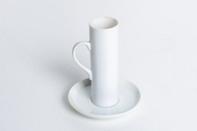 Lagardo Tackett for Schmid — White Demitasse Cup & Saucer Set
