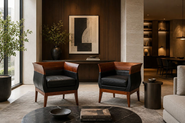 Pair of Orlando Diaz-Azcuy Chalice Chairs 1985c.