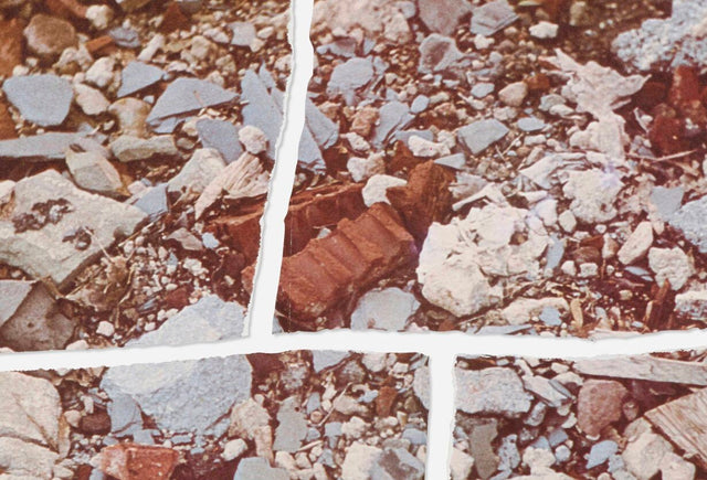 Robert Smithson Torn Photograph from the Second Stop (Rubble) 1970