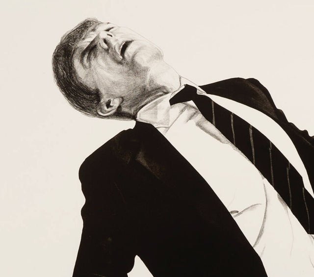 Robert Longo "Edmund" from Men in the Cities, Lithograph, 1985