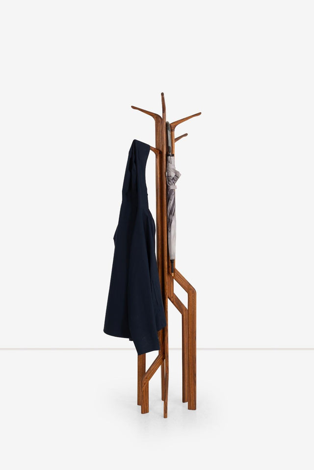 Charles B. Cobb Coat Stand, 1978 Medium Walnut