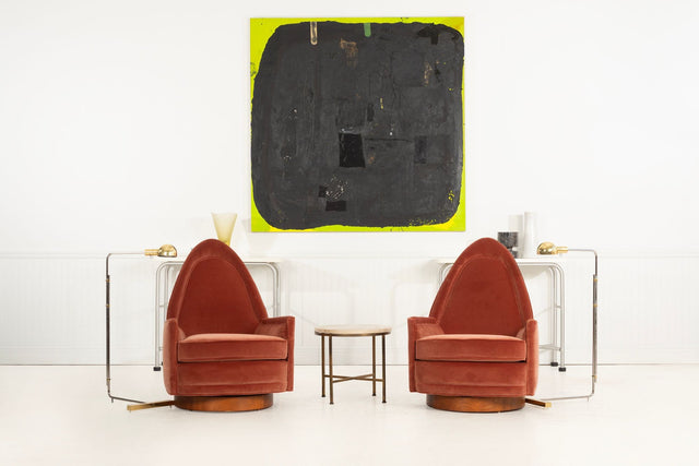 Pair of Selig Swivel Lounge Chairs 1965