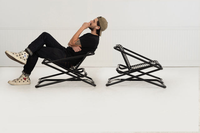 Ron Arad Pair of Rocking Chairs for One-Off, United Kingdom, 1981