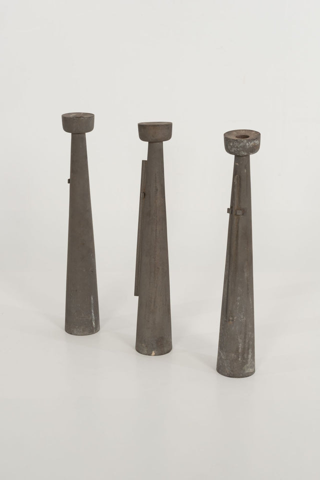 Paul Evans Rare and Early Candlesticks, Set of Three, 1953