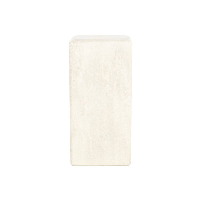 Illuminating Faux Travertine Pedestal