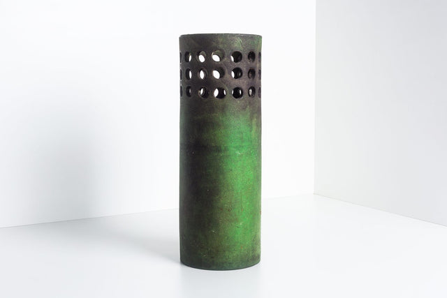 Large Bitossi ‘Etruscan’ Decor Floor Vase / Umbrella Stand by Aldo Londi 1950