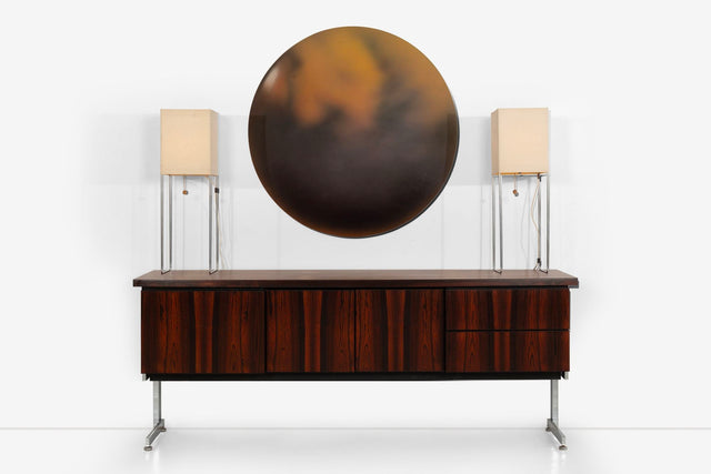 Hugh Acton Rosewood Credenza Cantilever International Design