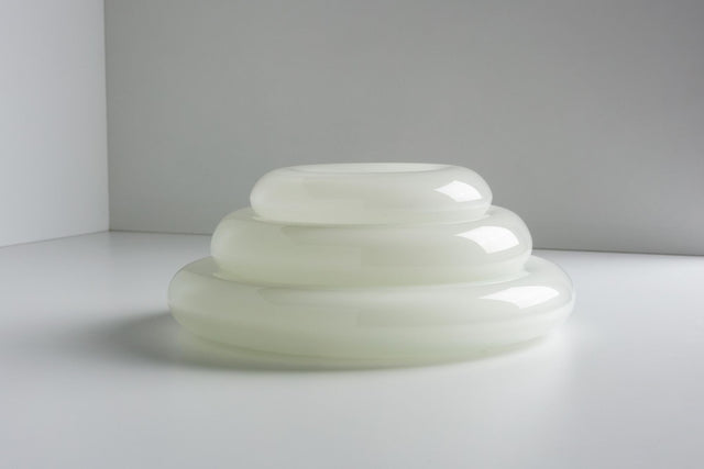 Three Stacking Murano Bowls by Eleanora Peduzzi-Riva for Vistosi