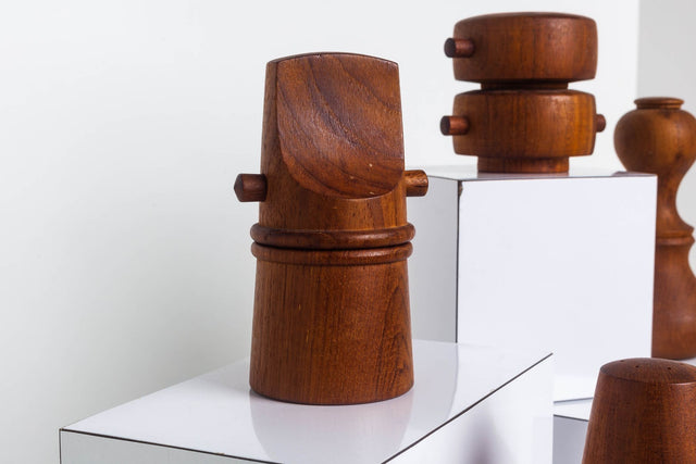 Five Teak Peppermills by Jens Quistgaard for Dansk