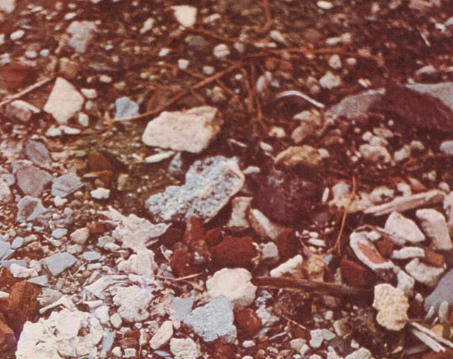 Robert Smithson Torn Photograph from the Second Stop (Rubble) 1970