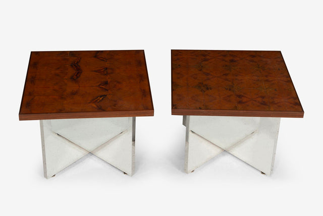 Custom Studio End Tables by Roberto Sorrondeguy