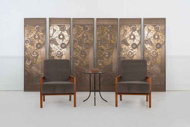 T.H. Robsjohn-Gibbings for Widdicomb Pair of Model 1601 Lounge Chairs, 1955