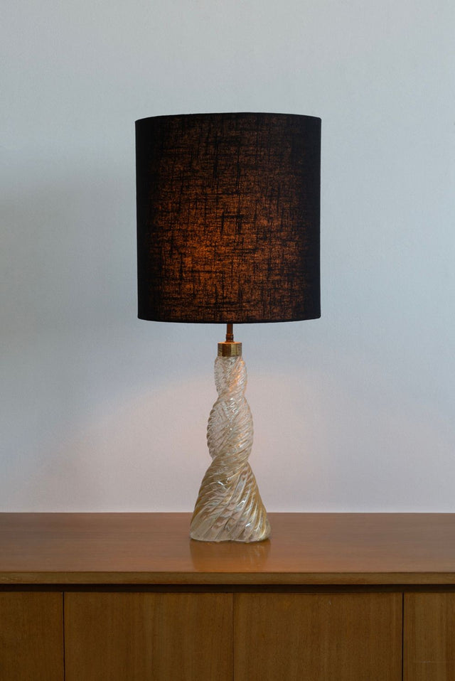 Paolo Venini  Braided Diamointe Table lamp for Venini Italy, c. 1940