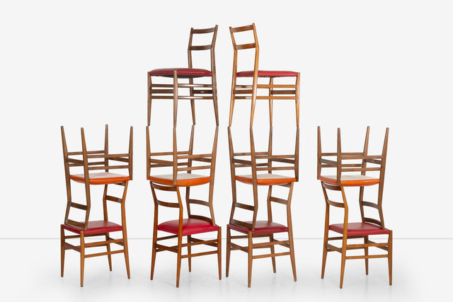 Gio Ponti Leggera Chairs Set of Ten for Cassina