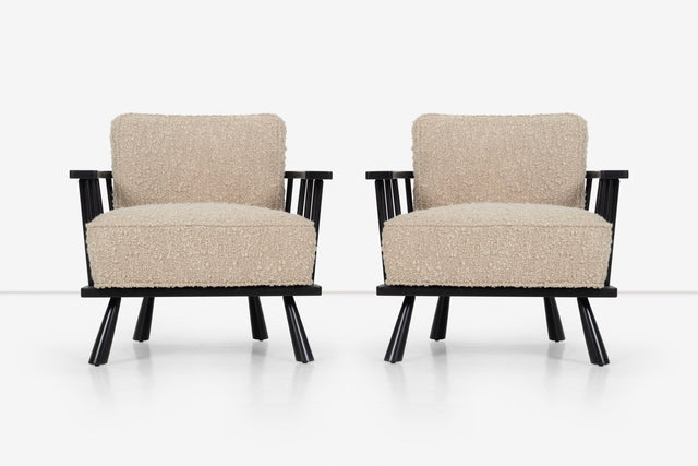 Pair of `T.H. Robsjohn-Gibbings Lounge Chairs for Widdicomb