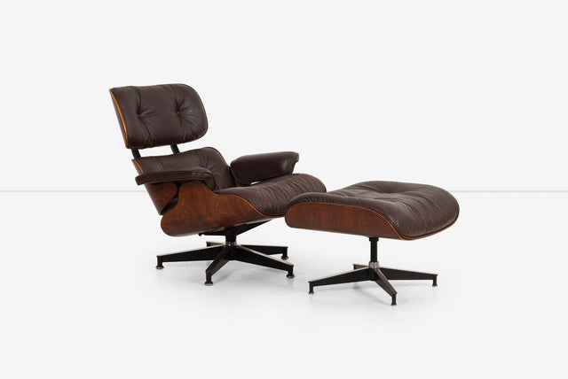 Charles Eames for Herman Miller Rich Grained Rosewood 670 and 671 Lounge chair and Ottoman 1960