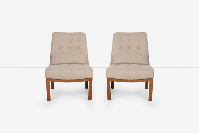 Edward Wormley for Dunbar Pair of Slipper Chairs 1950,s