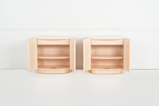 Pair of Fluted Nightstands by Interior Crafts 1989