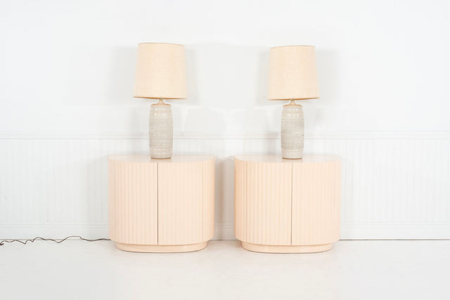 Pair of Bob Kinzie for Affiliated Craftsmen Ceramic Table Lamps 1965c.