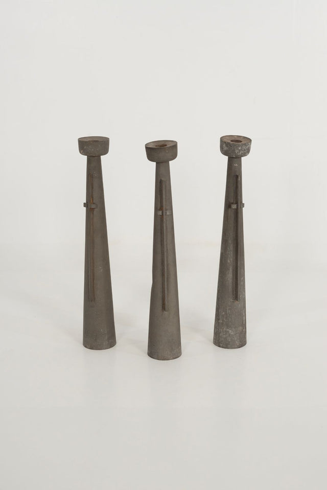 Paul Evans Rare and Early Candlesticks, Set of Three, 1953