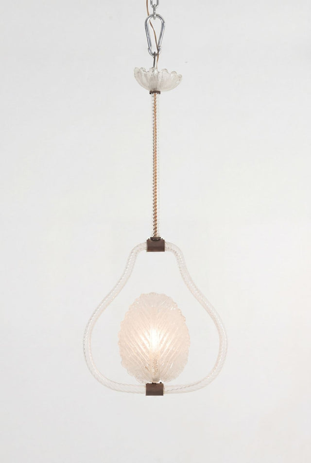 Attributed Barovier & Toso Chandelier, Italy, c. 1950