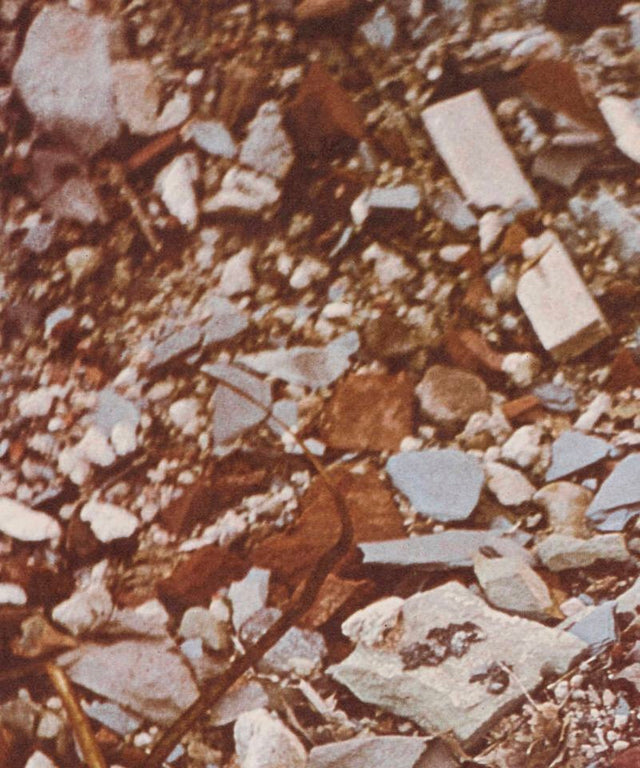 Robert Smithson Torn Photograph from the Second Stop (Rubble) 1970