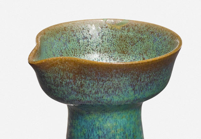 Otto and Gertrud Natzler Rare Pitcher Form with Cupped Top, c. 1960