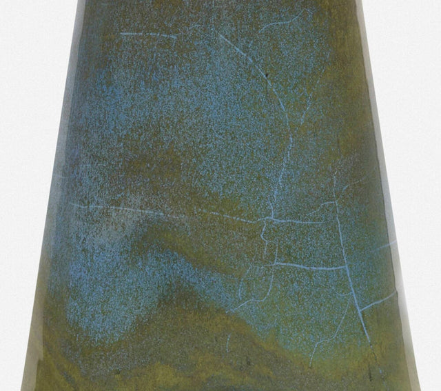 Gertrud and Otto Natzler Rare Mariposa Glaze Vase Form, 1963