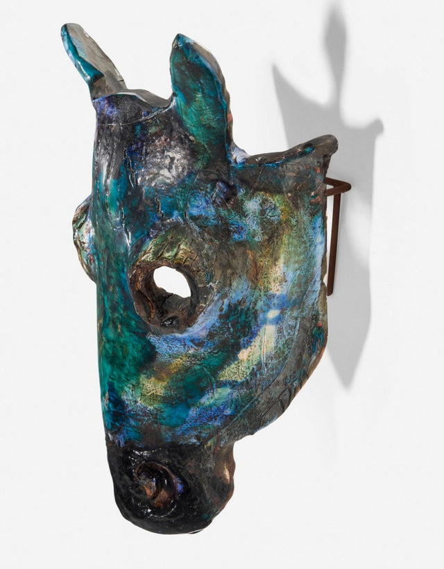 Henrik Allert Horse Head Wall Sculpture Sweden, 1995c.