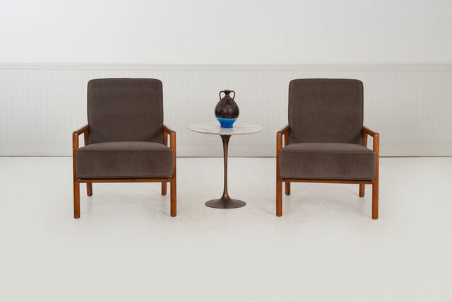 T.H. Robsjohn-Gibbings for Widdicomb Pair of Model 1601 Lounge Chairs, 1955