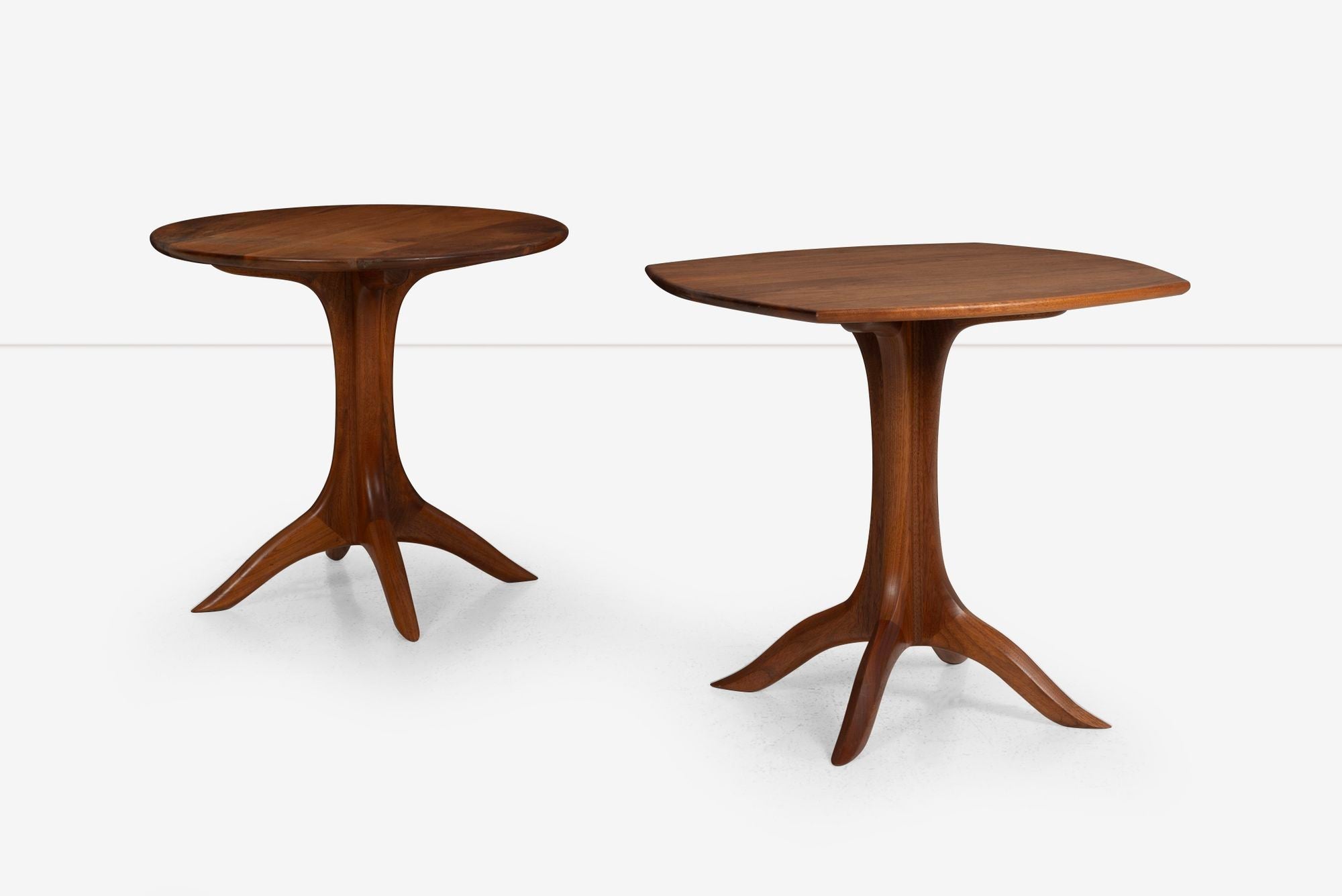 Pair of Sam Maloof American Craft Occasional Table in Oiled Walnut –  Converso Chicago