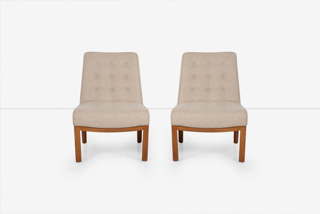 Edward Wormley for Dunbar Pair of Slipper Chairs 1950,s