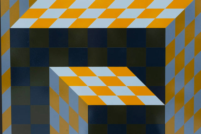 Victor Vasarely Op Art Wall hung Sculpture 1973