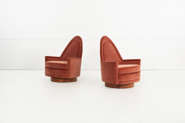 Pair of Selig Swivel Lounge Chairs 1965