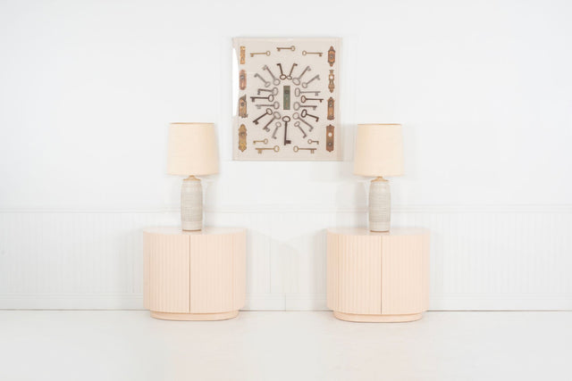 Pair of Bob Kinzie for Affiliated Craftsmen Ceramic Table Lamps 1965c.