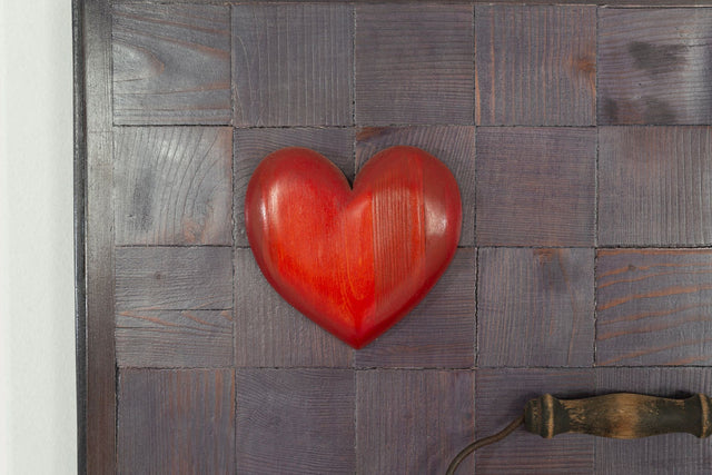 Max Neufeldt “Heart and Kettle” Assemblage Collage, Santa Barbara 1975