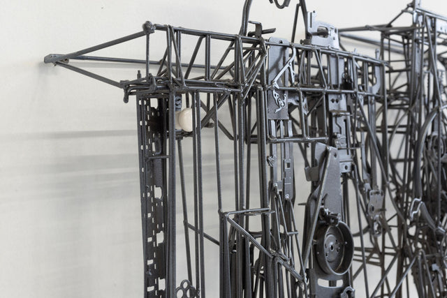 Max Neufeldt Metal Assemblage Sculpture, c. 1990