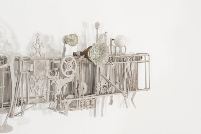 Max Neufeldt Metal Collage – Assemblage Sculpture 1990