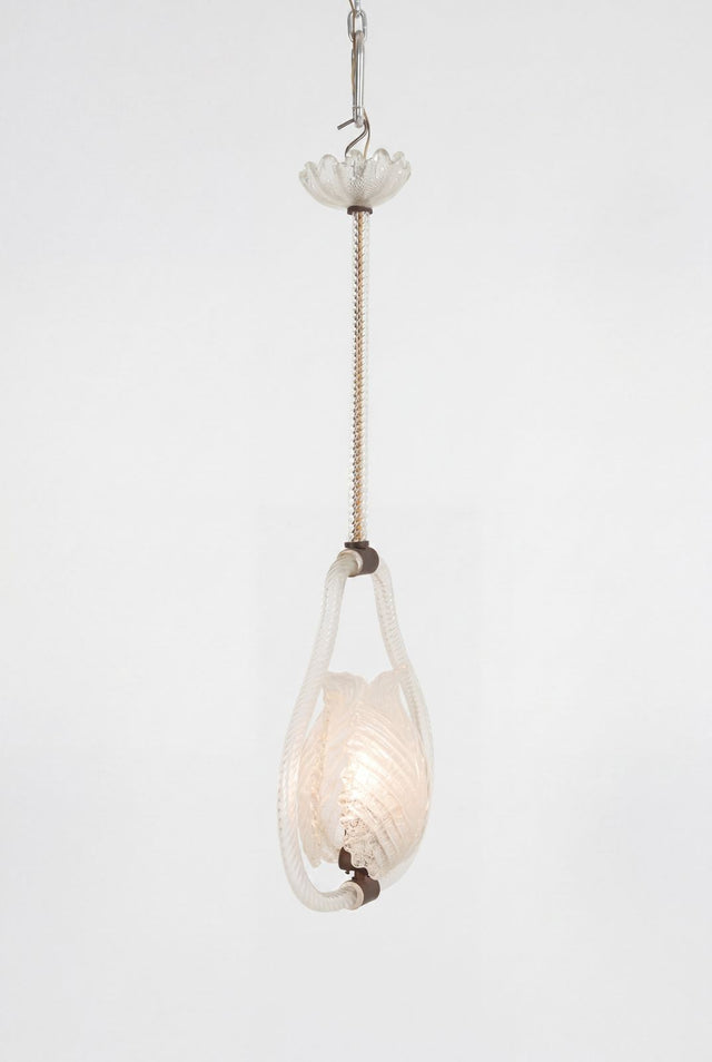 Attributed Barovier & Toso Chandelier, Italy, c. 1950