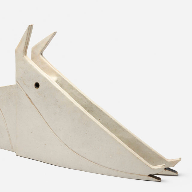 Bruno Gambone Monumental Dog Sculpture in Glazed Earthenware 1970